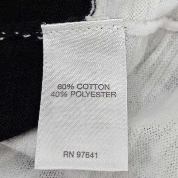 J. Jill Black & White Textured Striped Pullover Sweater Top Medium Casual Office - Picture 8 of 11